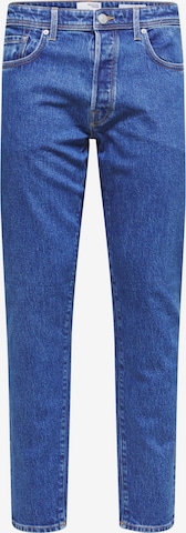 Coupe slim Jean 'Toby' SELECTED HOMME en bleu : devant