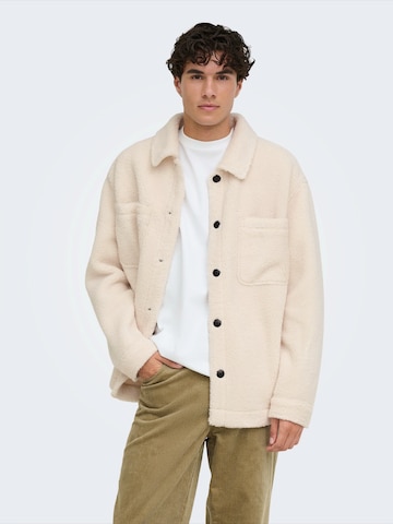 Veste mi-saison 'ONSSIGURD' Only & Sons en beige : devant
