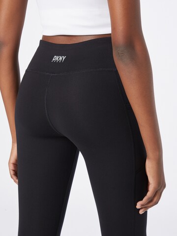 DKNY PerformanceSkinny Sportske hlače 'BALANCE' - crna boja