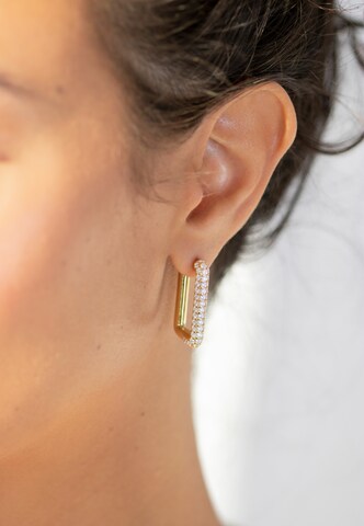 Nana Kay Creolen 'Solid Flair' in Gold