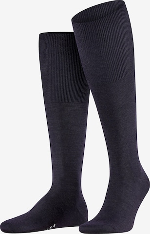 FALKE Knee High Socks 'Airport' in Blue: front