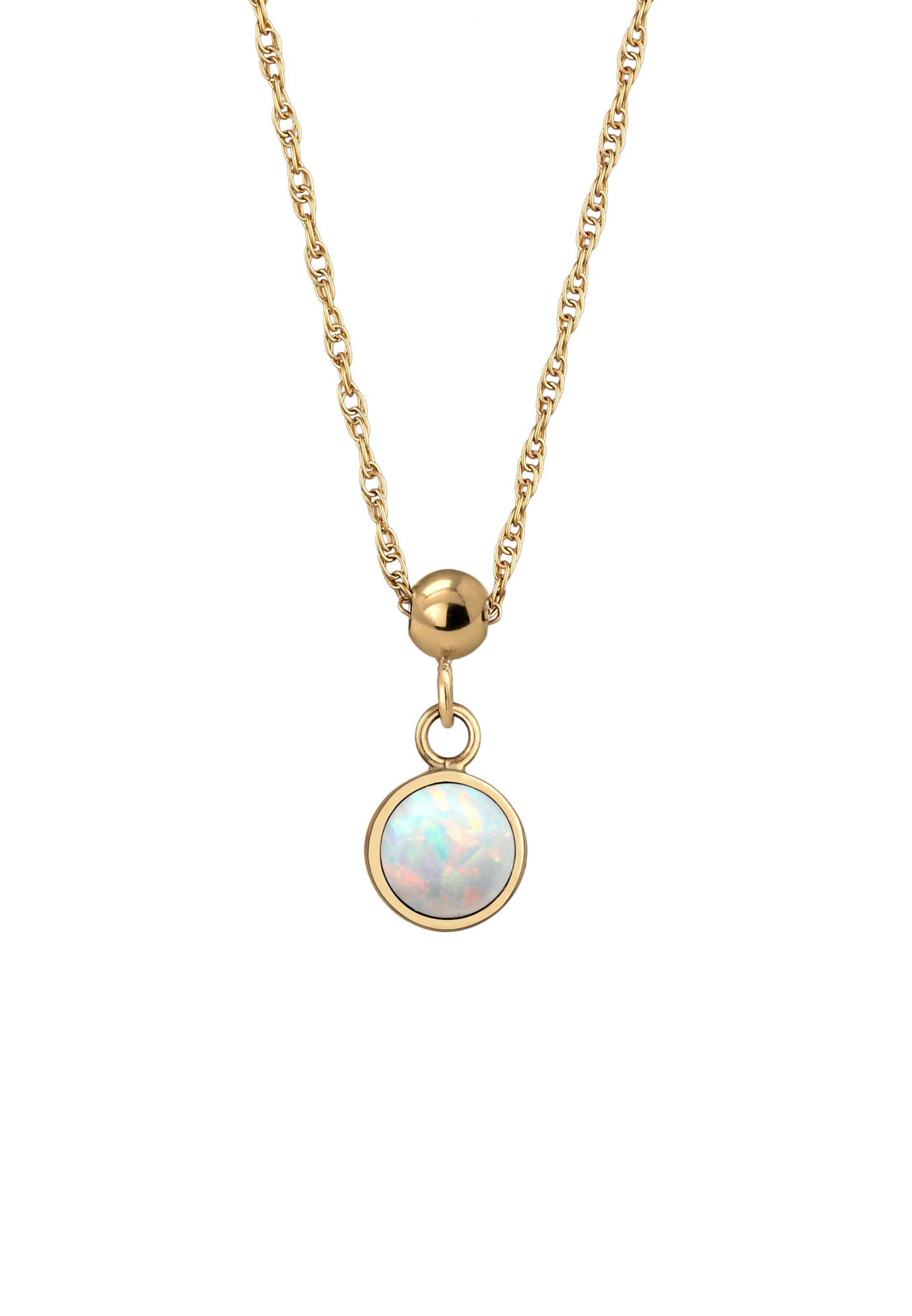 ELLI PREMIUM Necklace 'Geburtsstein Oktober' in Gold