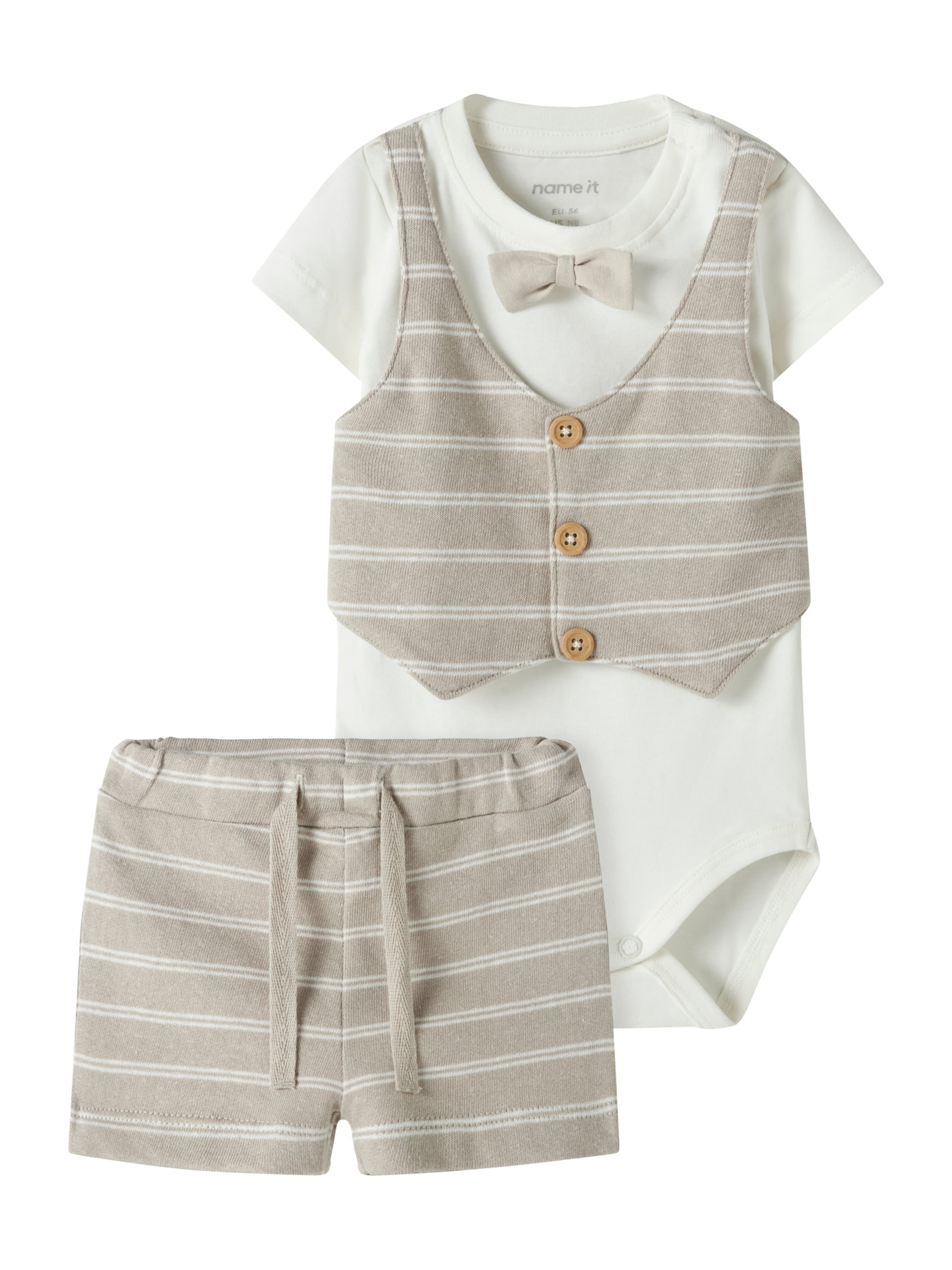 Set 'NBMHELMUT' di NAME IT in grigio: frontale