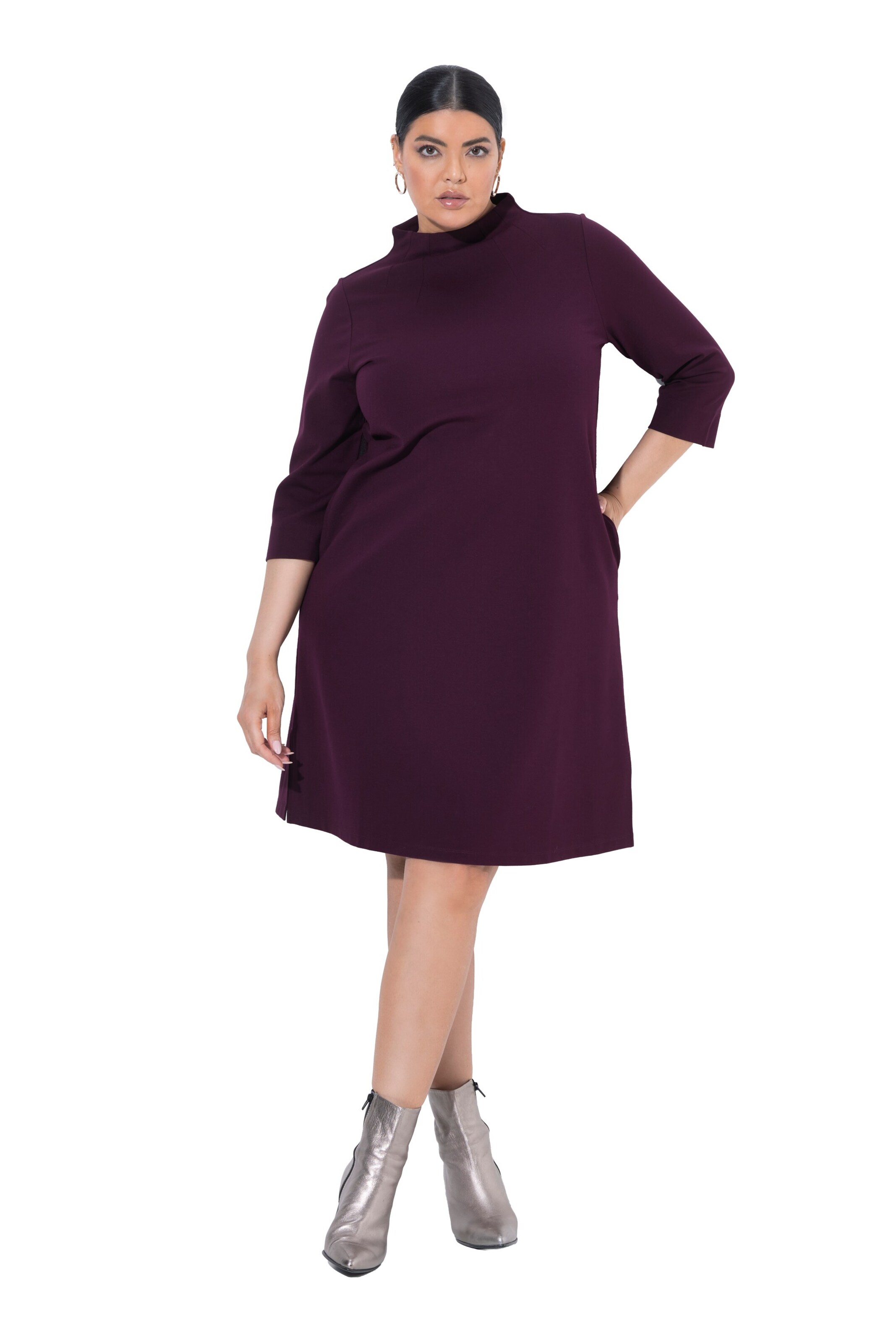 Ulla Popken Dress in Purple: front