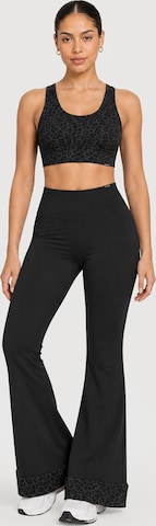 Coupe slim Leggings ' Lithara Solid ' Smilodox en noir : devant