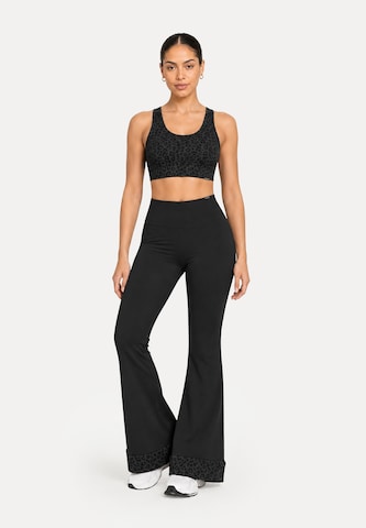 Smilodox Slimfit Leggings ' Lithara Solid ' in Zwart: voorkant