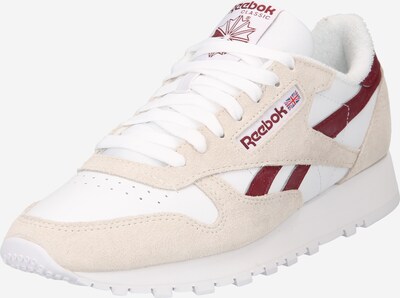 Reebok Classics Ниски маратонки в екрю / бургундово червено / бяло, Преглед на продукта