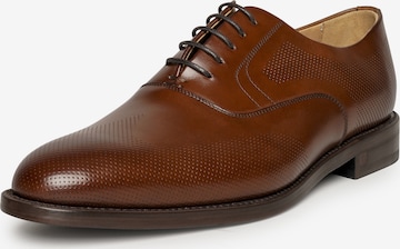 Henry Stevens Schnürer Rahmengenäht 'Marshall FBO' in Braun: Vorderseite