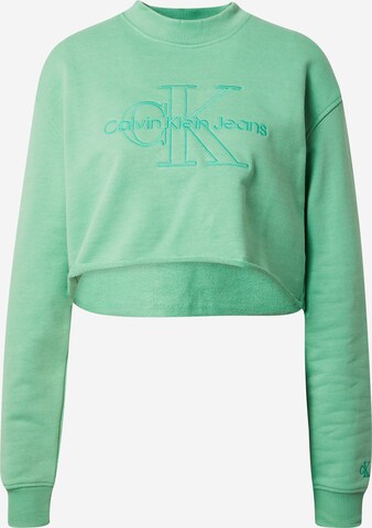 Calvin Klein Jeans Collegepaita värissä vihreä: edessä
