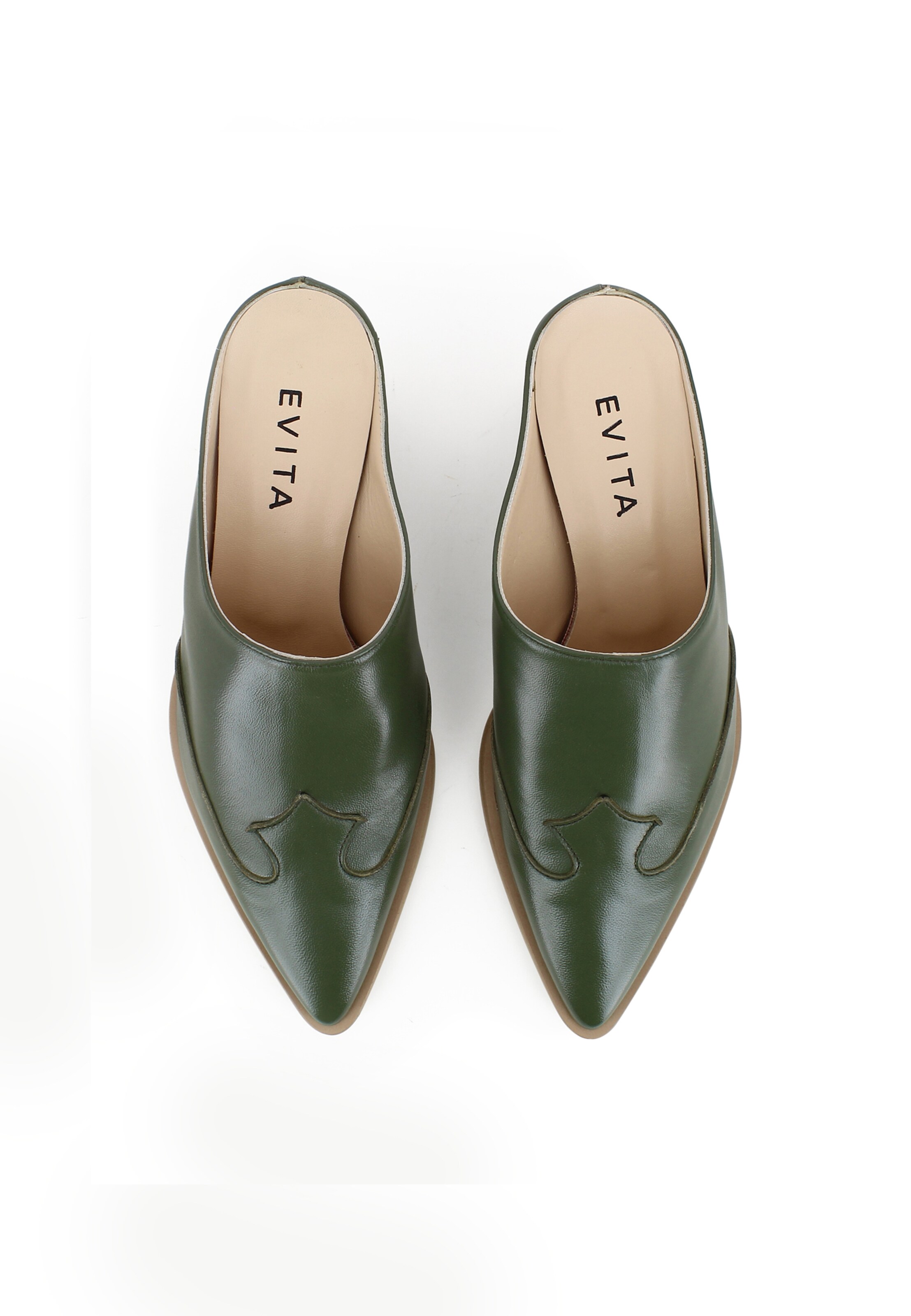 EVITA Muiltjes 'GINEVRA' in Bruin