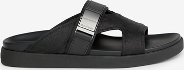 Calvin Klein Pantolette 'ICONIC' i svart