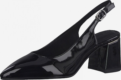TAMARIS Vaļējas augstpapēžu kurpes, krāsa - melns, Preces skats