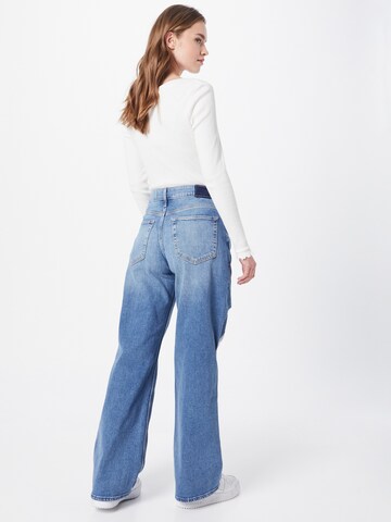 HOLLISTER Wide Leg Jeans in Blau