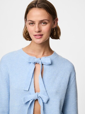 PIECES Knit cardigan in Blue