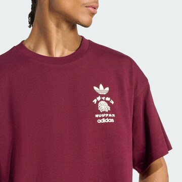 T-Shirt 'Japan Florals' ADIDAS ORIGINALS en rouge