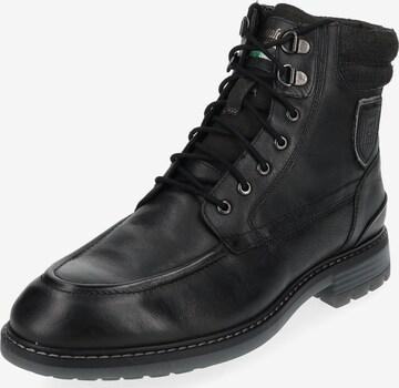 PANTOFOLA D'ORO Lace-Up Boots 'Massi' in Black: front