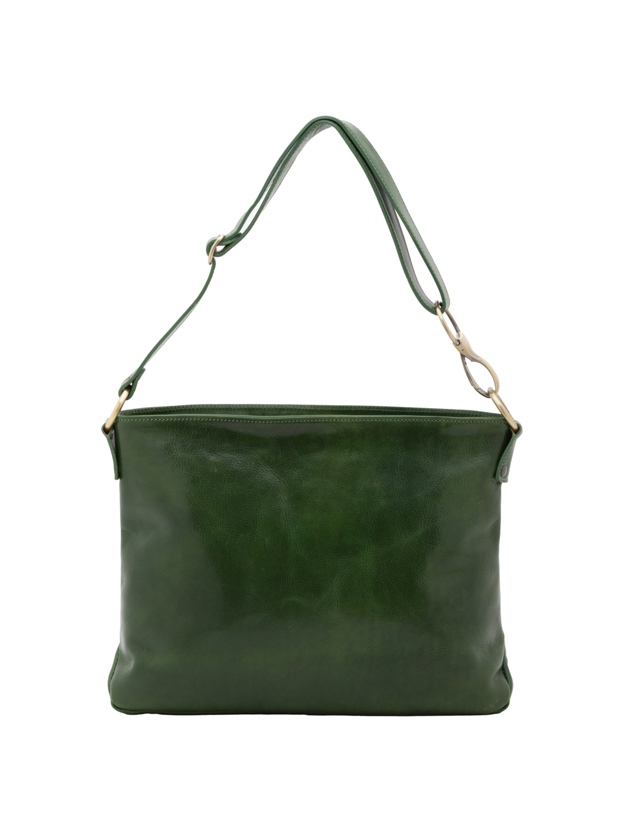 Borsa a spalla 'Borsa a Spalla Donna Pelle Vacchetta - Tracolla Regolabile e Zip' di I Fratelli in verde