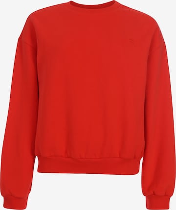 Sweat-shirt Looxs Revolution en rouge : devant