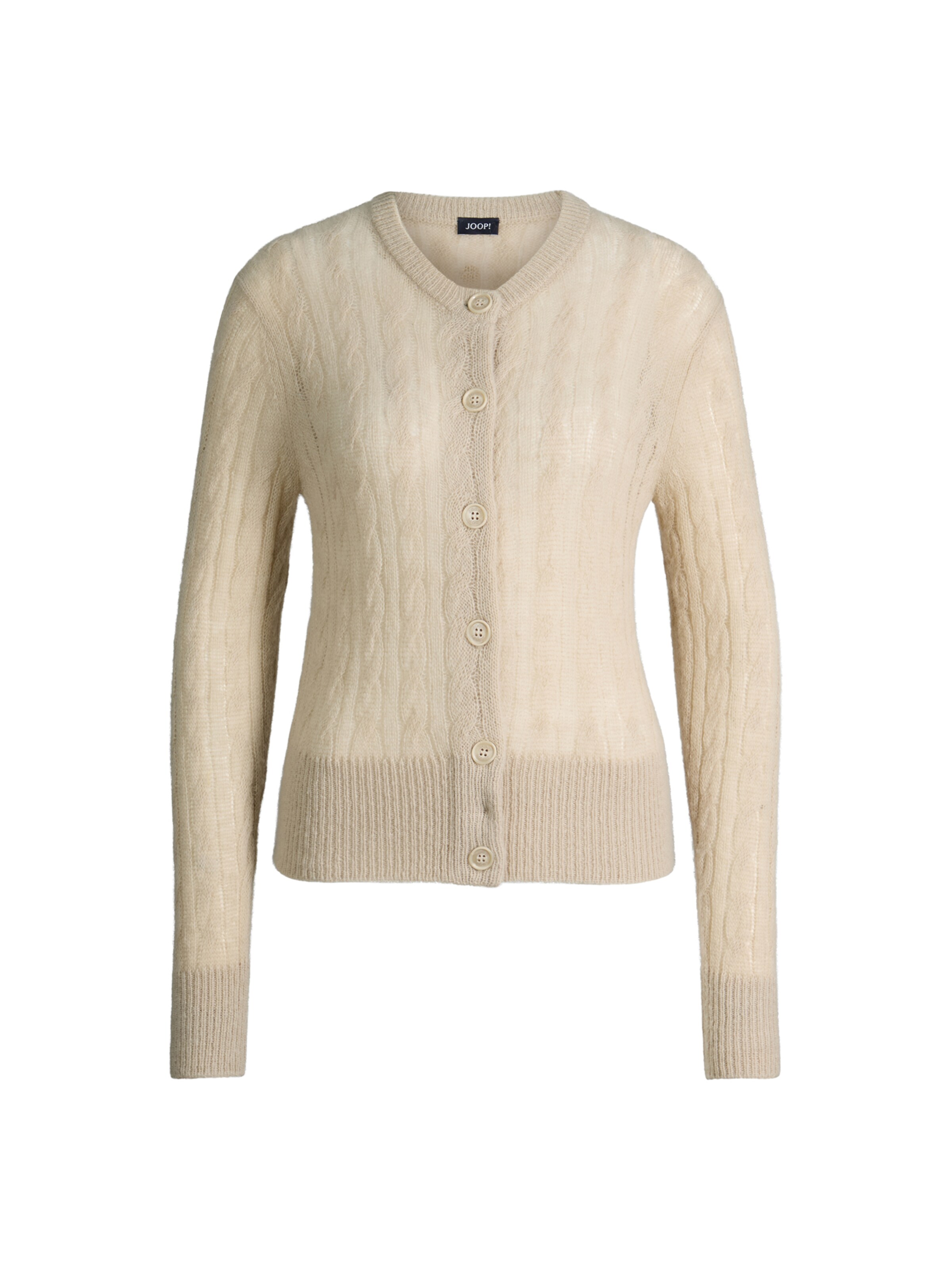 JOOP! Gebreid vest in Beige: voorkant
