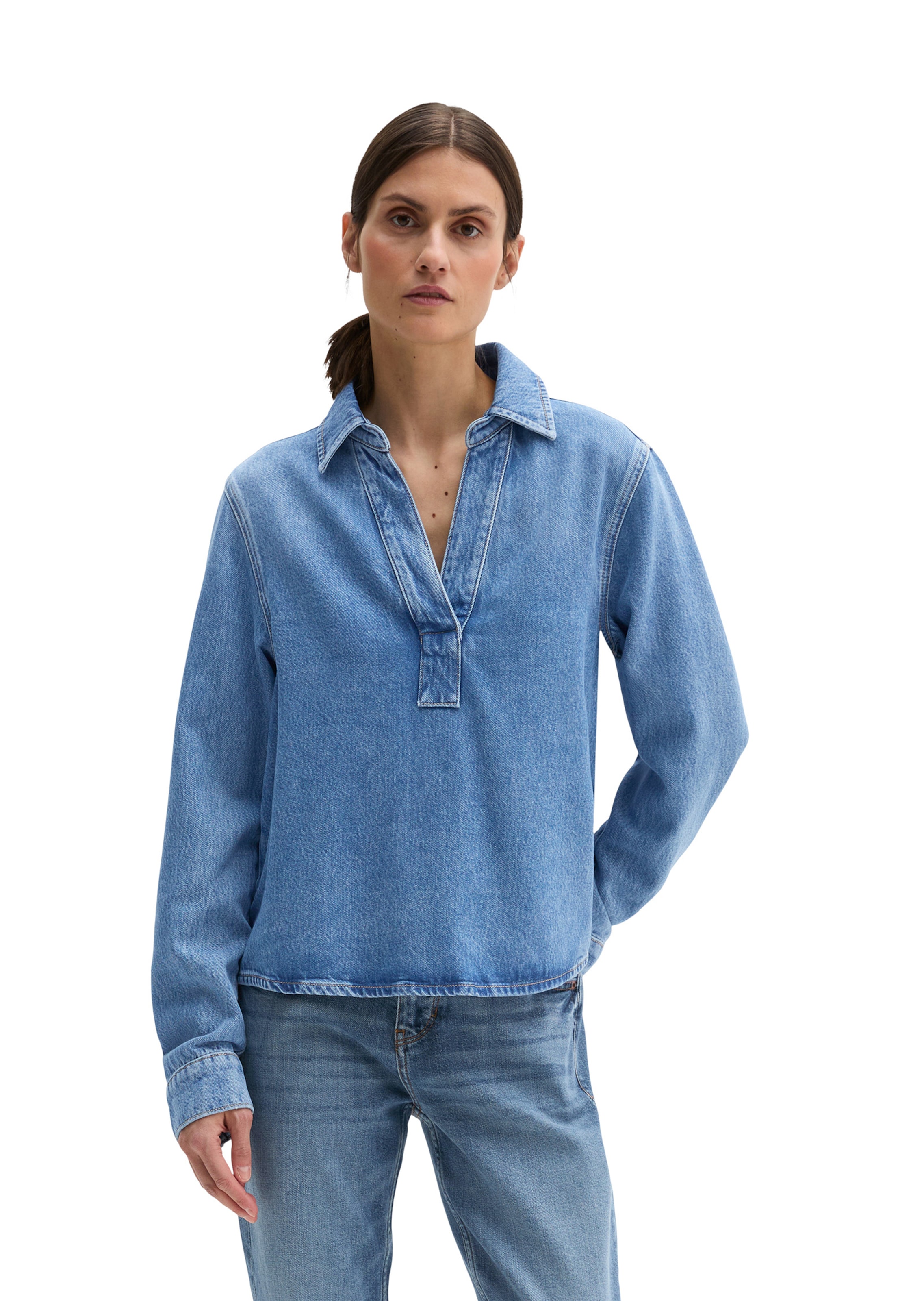 Marc O'Polo Blouse in Blue: front
