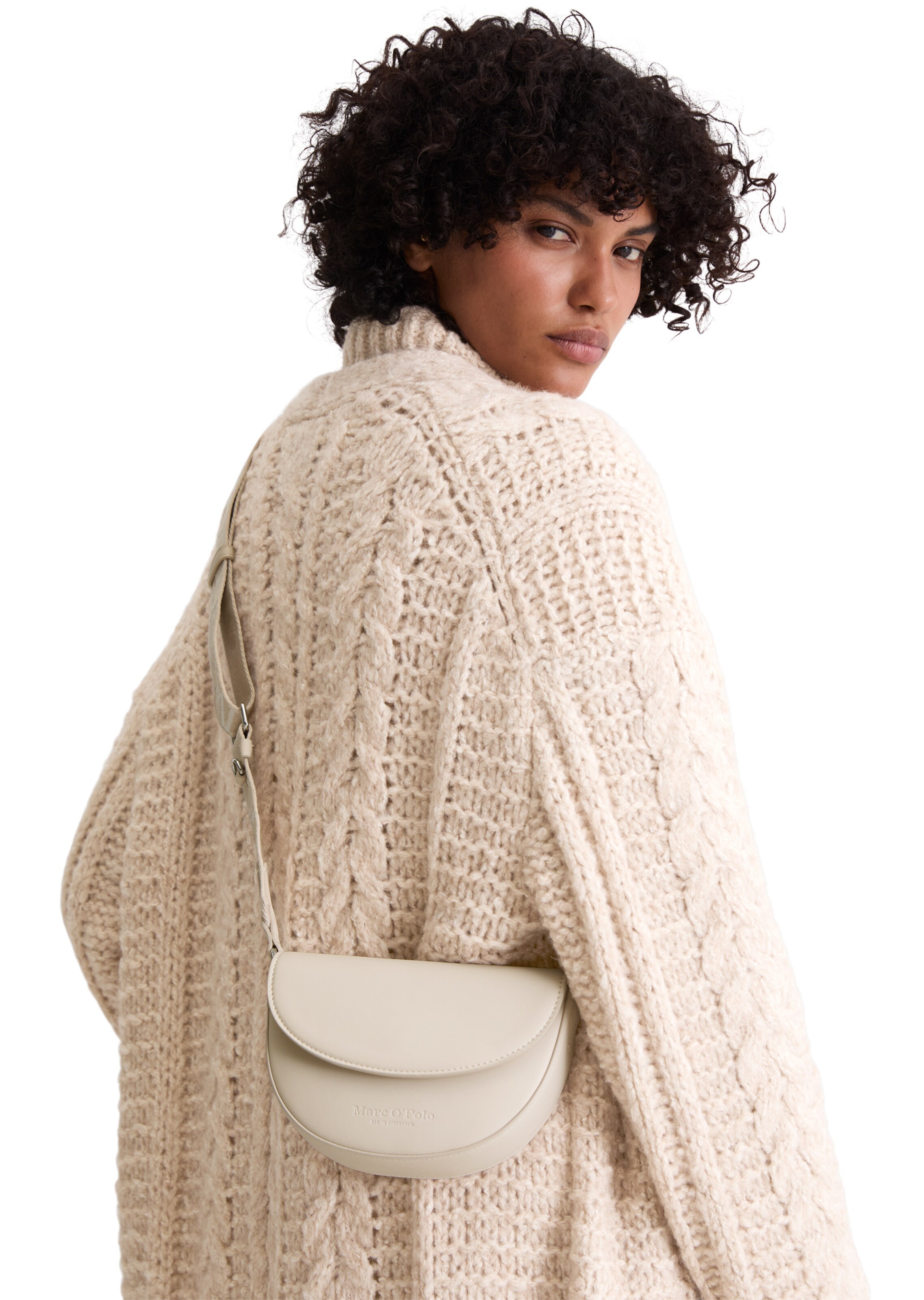 Marc O'Polo Umhängetasche in Beige: Vorderseite