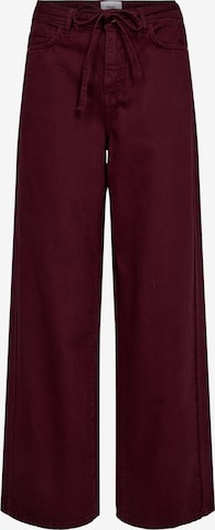 Wide leg Jeans ' NUBROOKLYN SOLID ' di NÜMPH in rosso: frontale