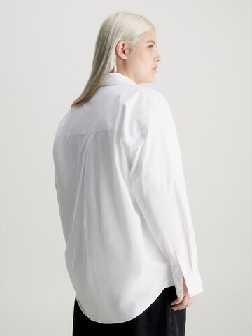 Calvin Klein Jeans Curve Bluse in Weiß