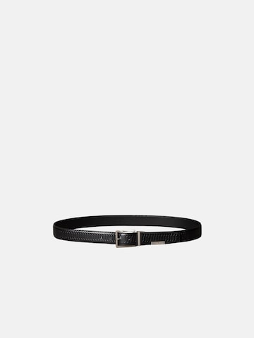 Cintura 'SQUARE BUCKLE SNAKE 32MM' di Calvin Klein in nero