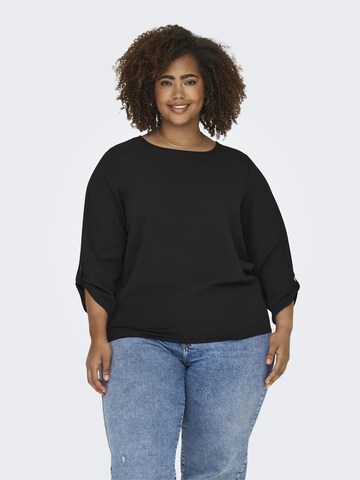 ONLY Carmakoma Shirt in Zwart: voorkant