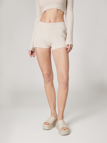 Skinny Leggings 'Sienna' LENI KLUM x ABOUT YOU en blanc : devant