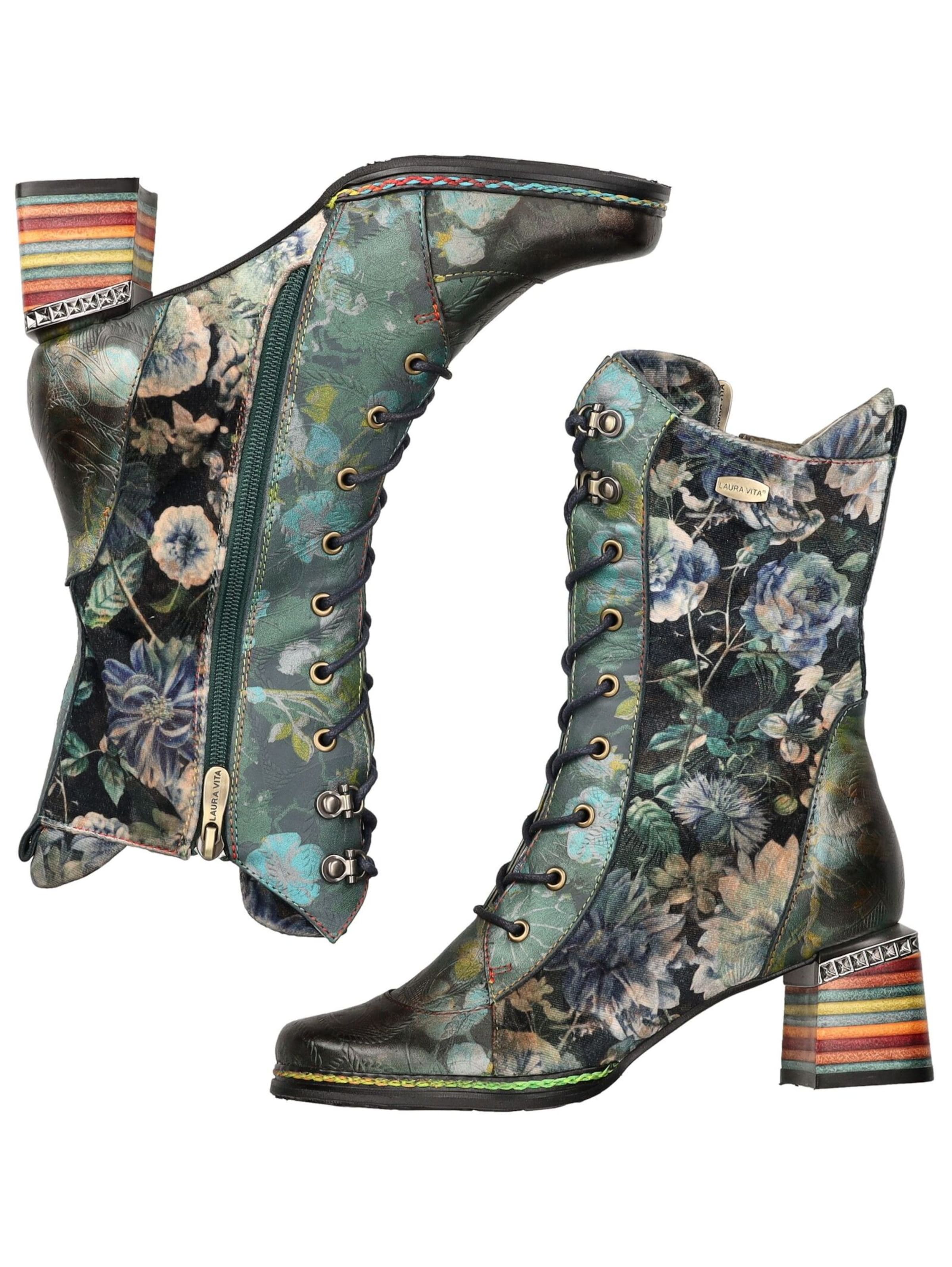 Bottines à lacets Laura Vita en bleu