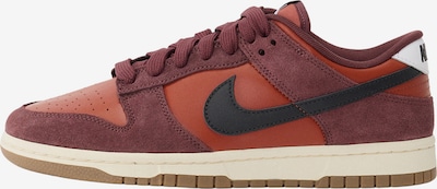 Nike Sportswear Matalavartiset tennarit 'Dunk' värissä punainen / burgundin punainen / musta, Tuotenäkymä