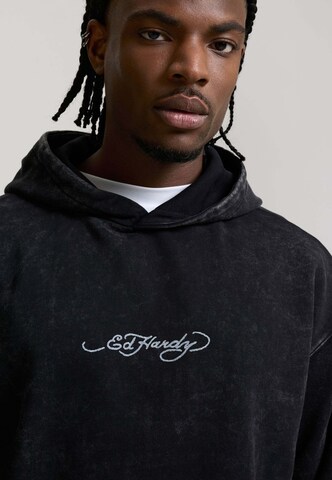 Sweat-shirt 'Flaming Tiger' Ed Hardy en noir