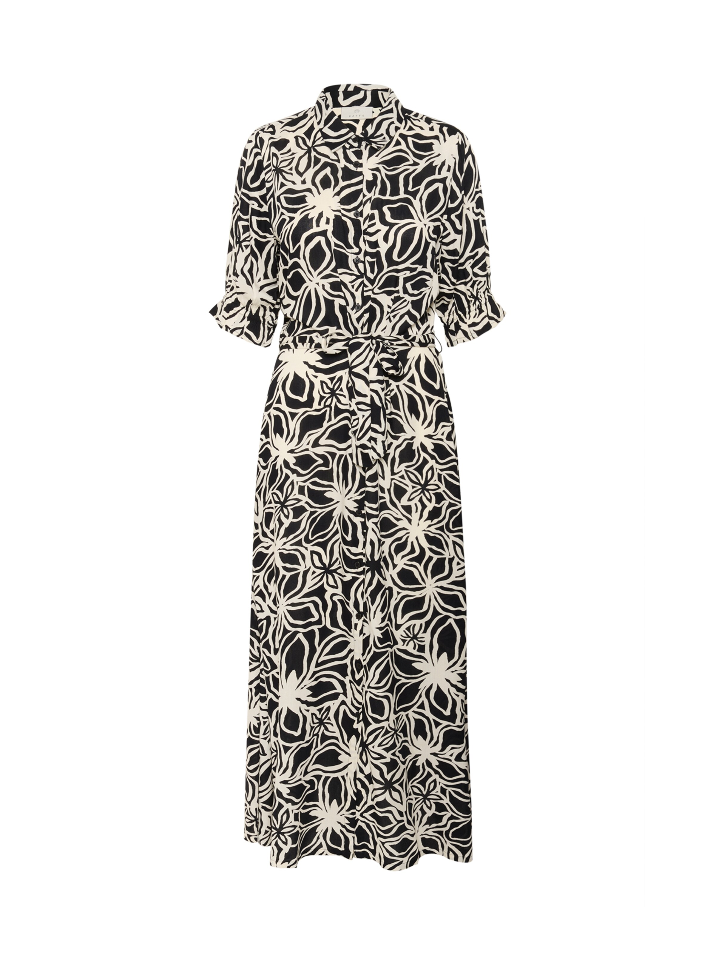 Kaffe Košilové šaty 'Mira' – černá: přední strana