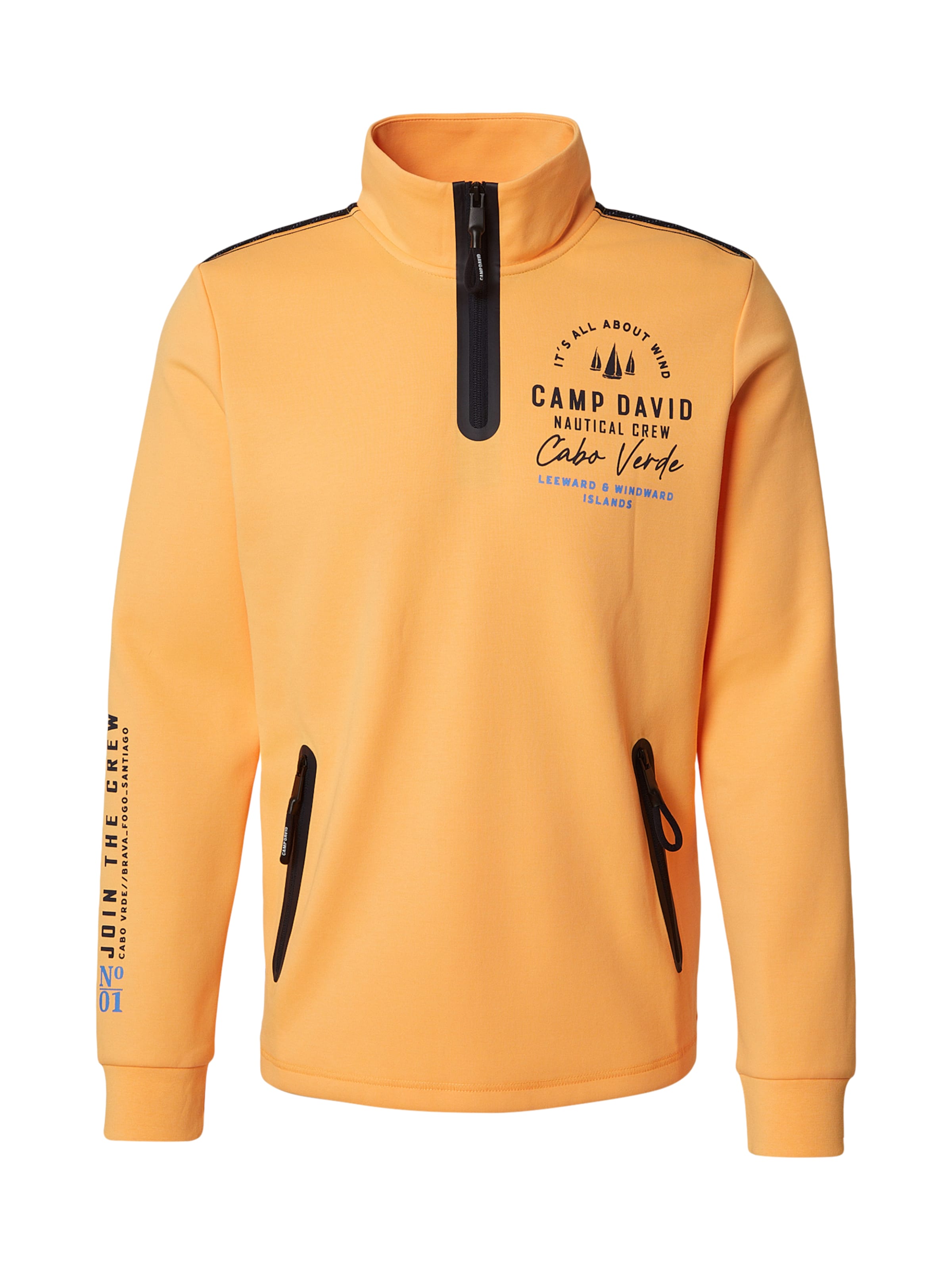 CAMP DAVID Sweatshirt in Orange: Vorderseite