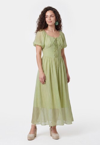 usha FESTIVAL - Vestido en verde: frente