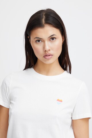 ICHI T-Shirt 'CAMINO' in Weiß