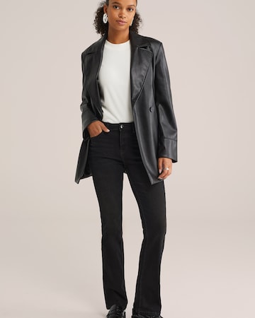 WE Fashion Bootcut Jeans in Zwart
