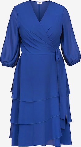 Robe de cocktail 'NARCYZA' Karko en bleu : devant