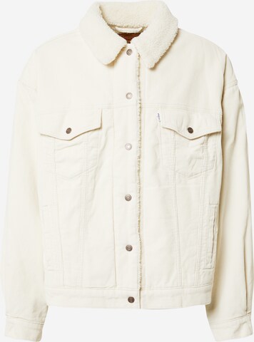 Levi's® Plus Tussenjas 'PL 90s Sherpa Trucker' in Wit: voorkant