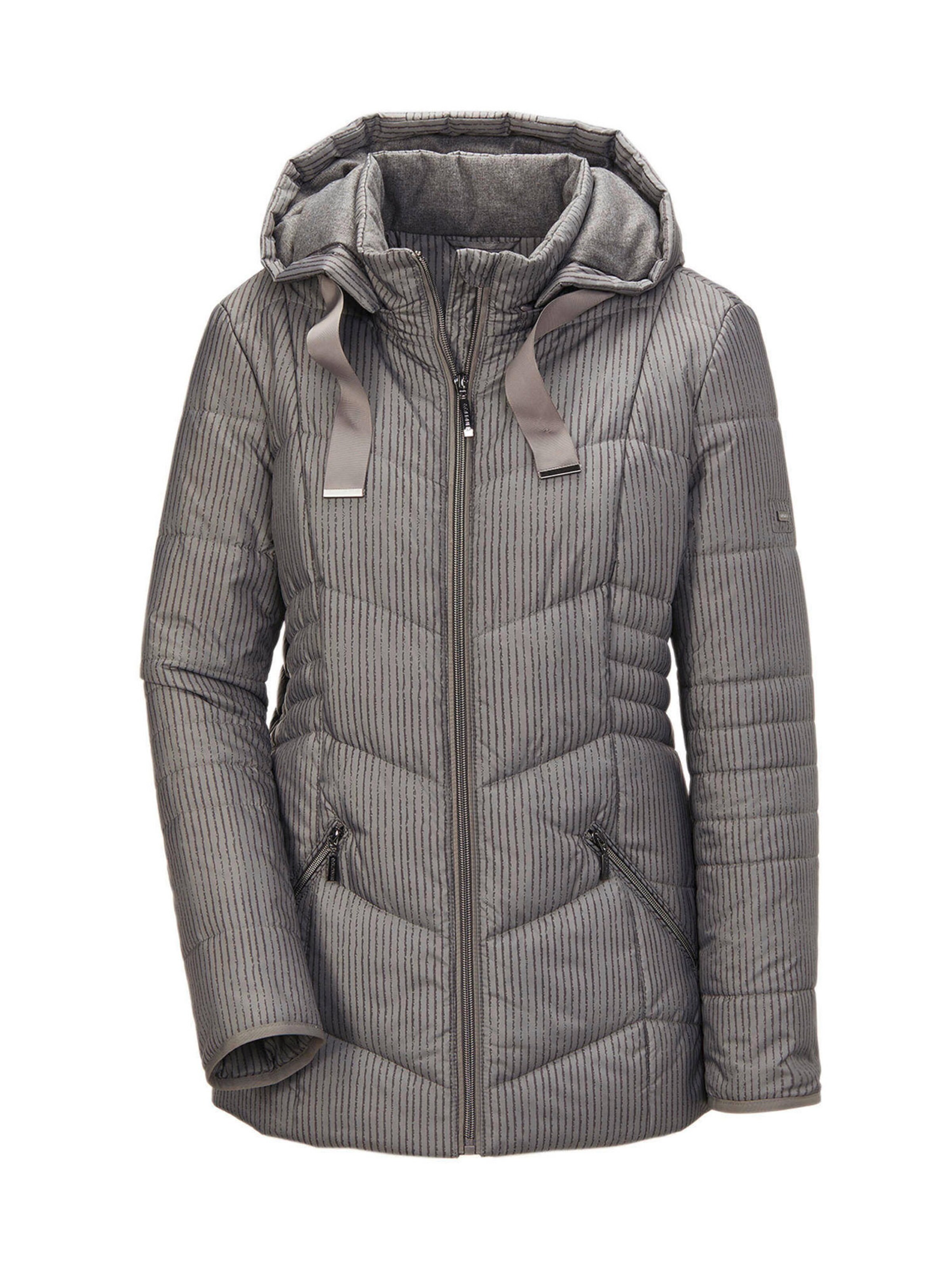 Goldner Übergangsjacke in Grau: Vorderseite