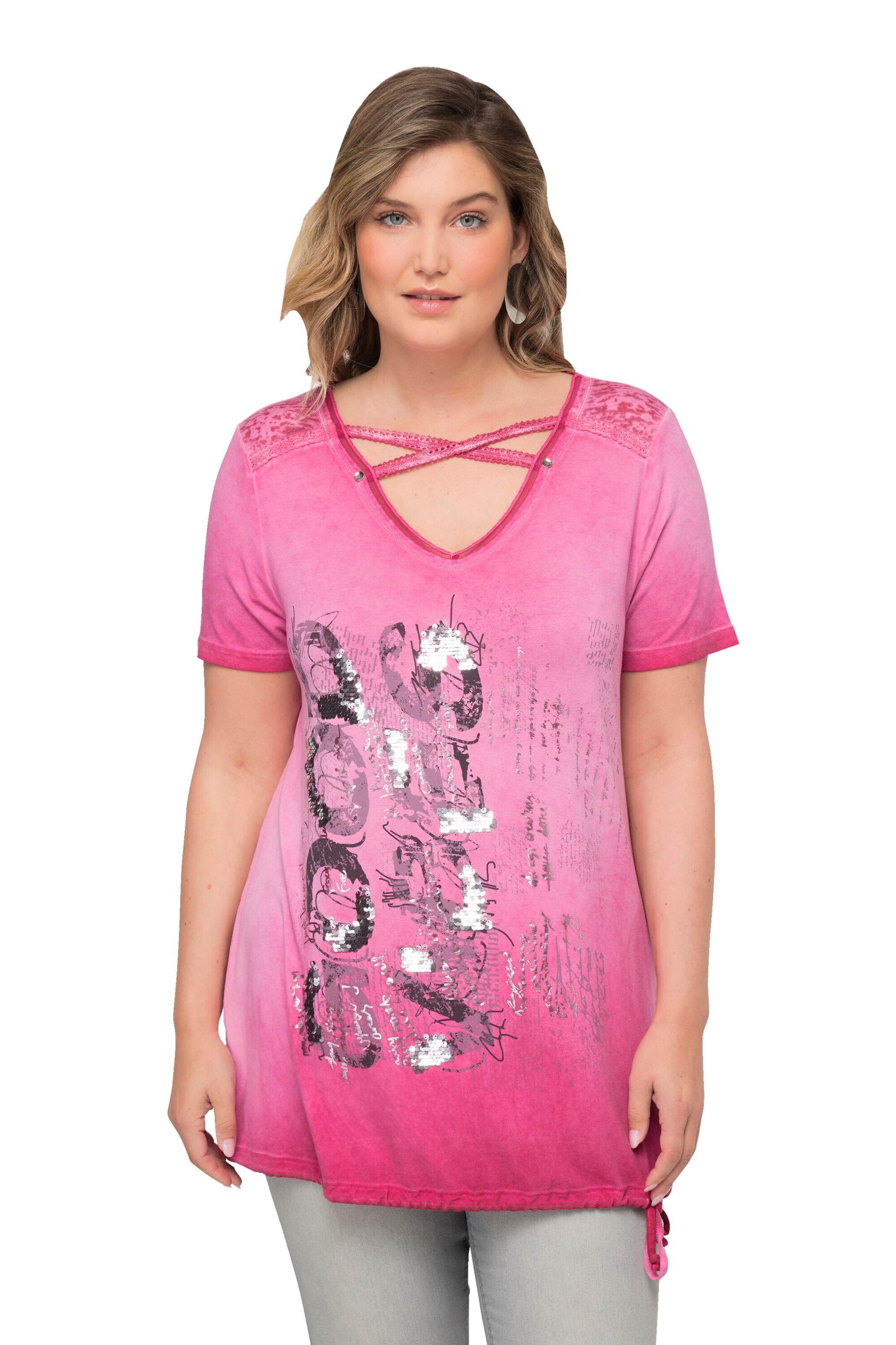 MIAMODA Shirt in Roze: voorkant