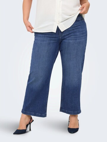 ONLY Carmakoma Laiad sääred Teksapüksid 'CARWILLY', värv sinine: eest vaates