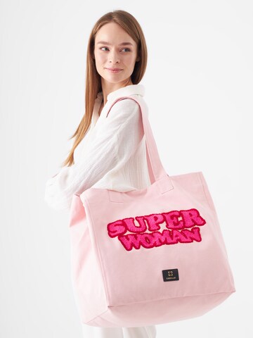 CODELLO Shopper in Roze: voorkant