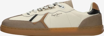 Pepe Jeans Matalavartiset tennarit 'BALL MOOD' värissä beige / tummabeige / ruskea / musta, Tuotenäkymä