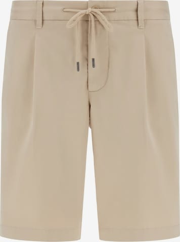Boggi Milanoregular Hlače s naborima - bež boja: prednji dio