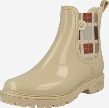 Bottes en caoutchouc MUSTANG en beige : devant