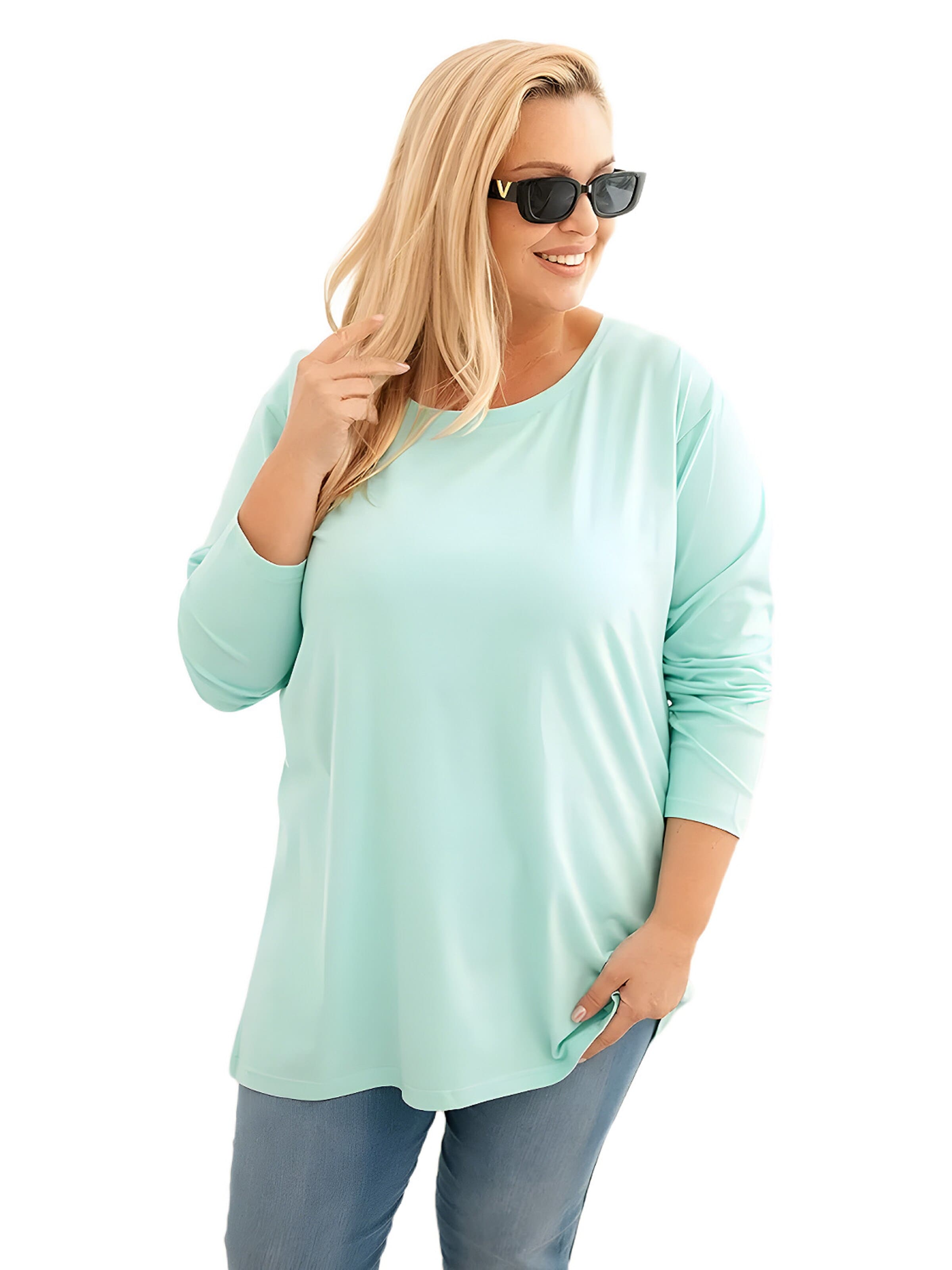 Lumera Blouse in Groen: voorkant