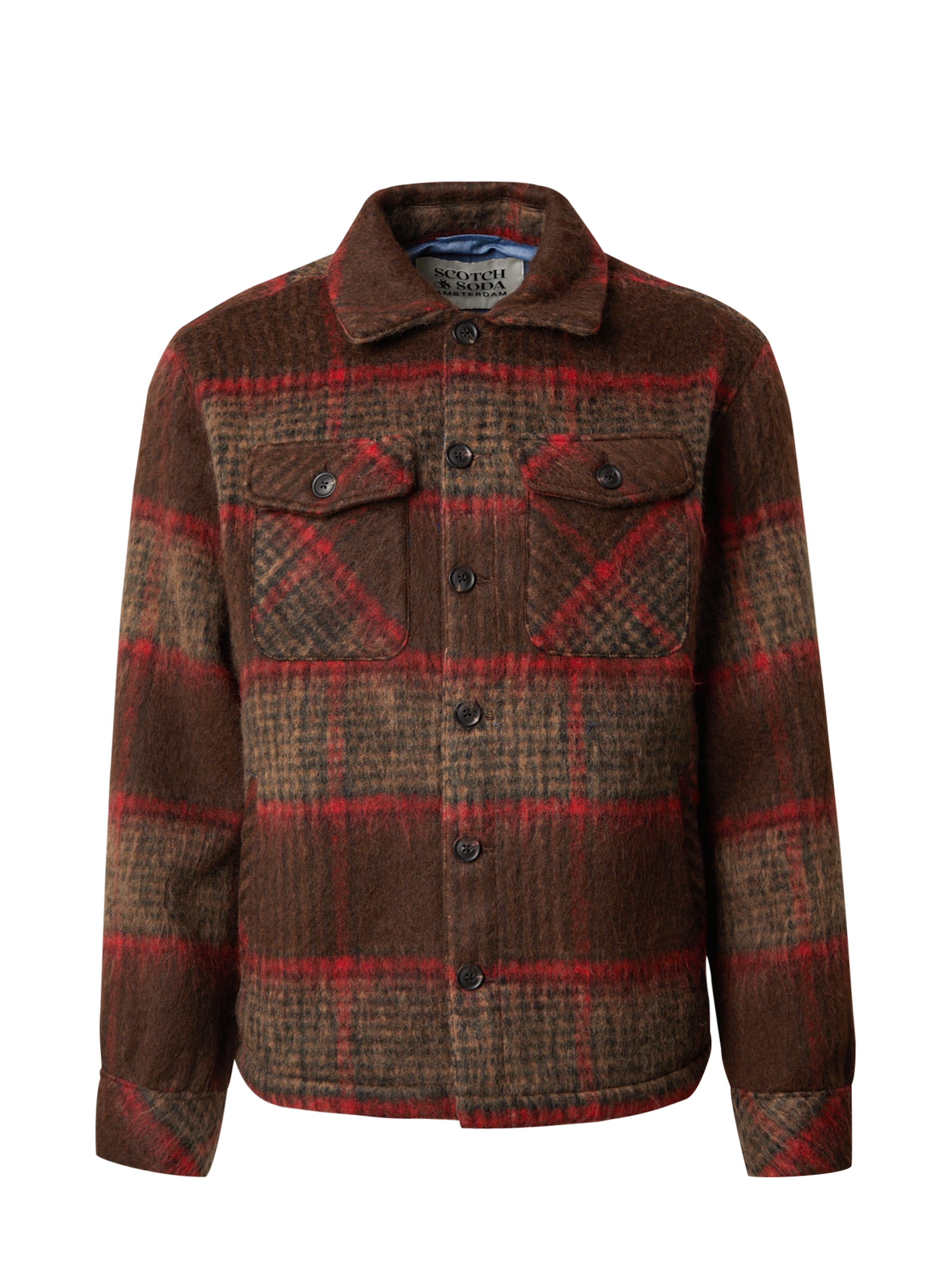 SCOTCH & SODA Φθινοπωρινό και ανοιξιάτικο μπουφάν σε μπεζ: μπροστά