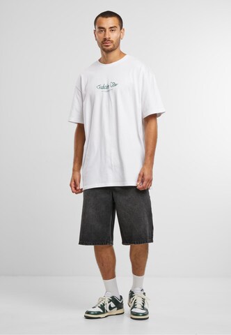 Mister Tee - Camiseta 'Pelea De Gallos' en blanco